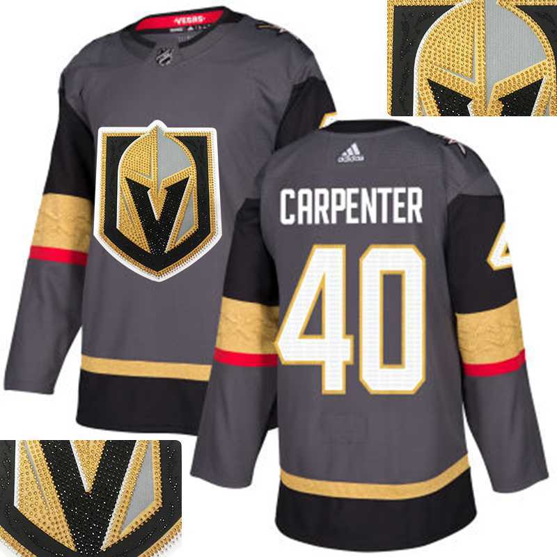 Vegas Golden Knights #40 Carpenter Gray With Special Glittery Logo Adidas Jersey,We sell and wholesale Vegas Golden Knights #40 Carpenter Gray With Special Glittery Logo Adidas Jersey on line form chian!